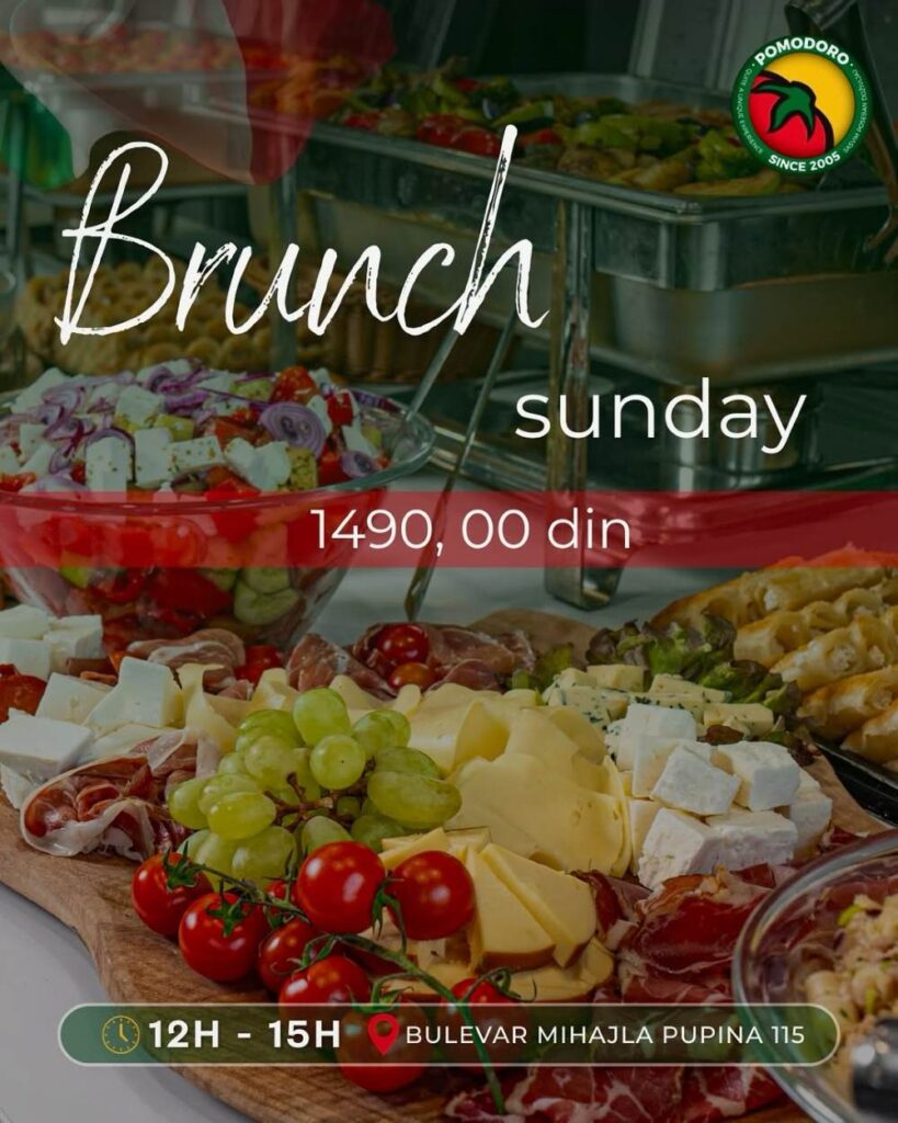 Nedelja ima bolji ukus - Sunday Brunch u restoranu Pomodoro Nuovo