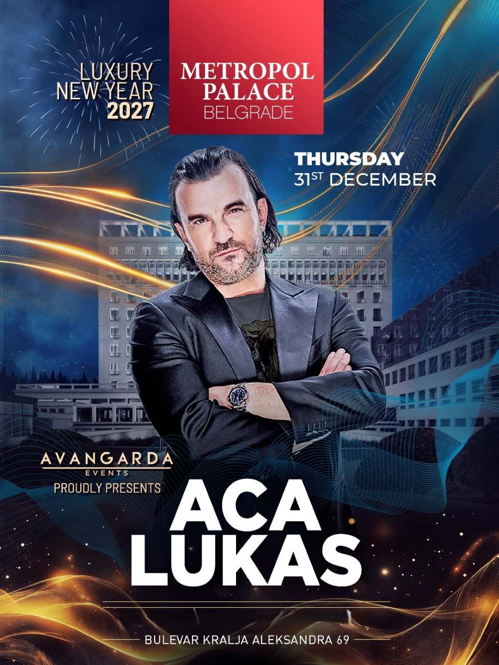 Aca Lukas Nova godina 2027 - Hotel Metropol Palace