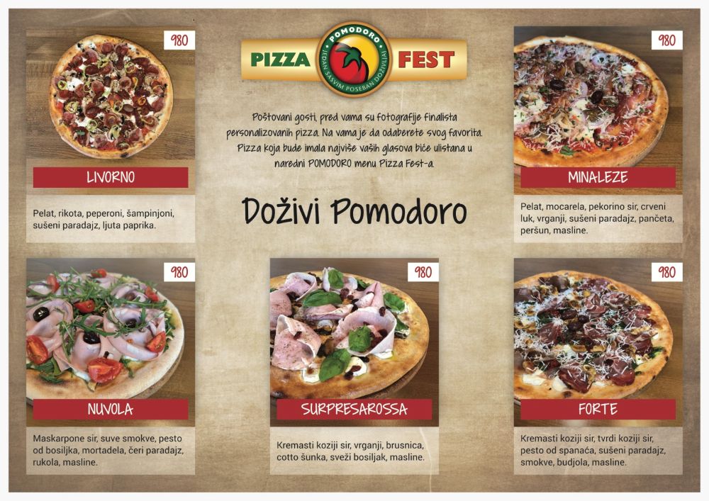 Finalisti Pomodoro Pizza Festa 2025
