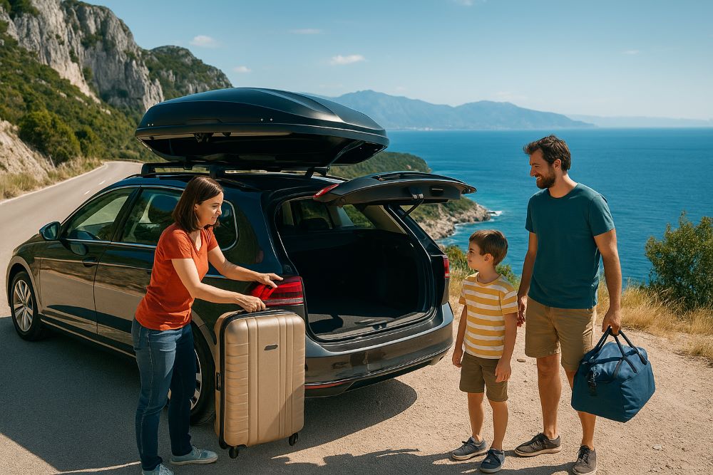 Iznajmljivanje krovnih kofera – tajna udobnog porodičnog odmora