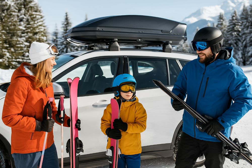 Iznajmljivanje krovnih kofera i sport – idealno rešenje za skije, snowboard, bicikl