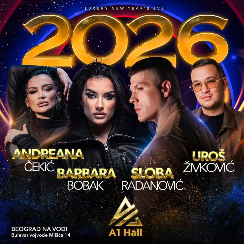 Andreana Čekić doček Nove godine 2026