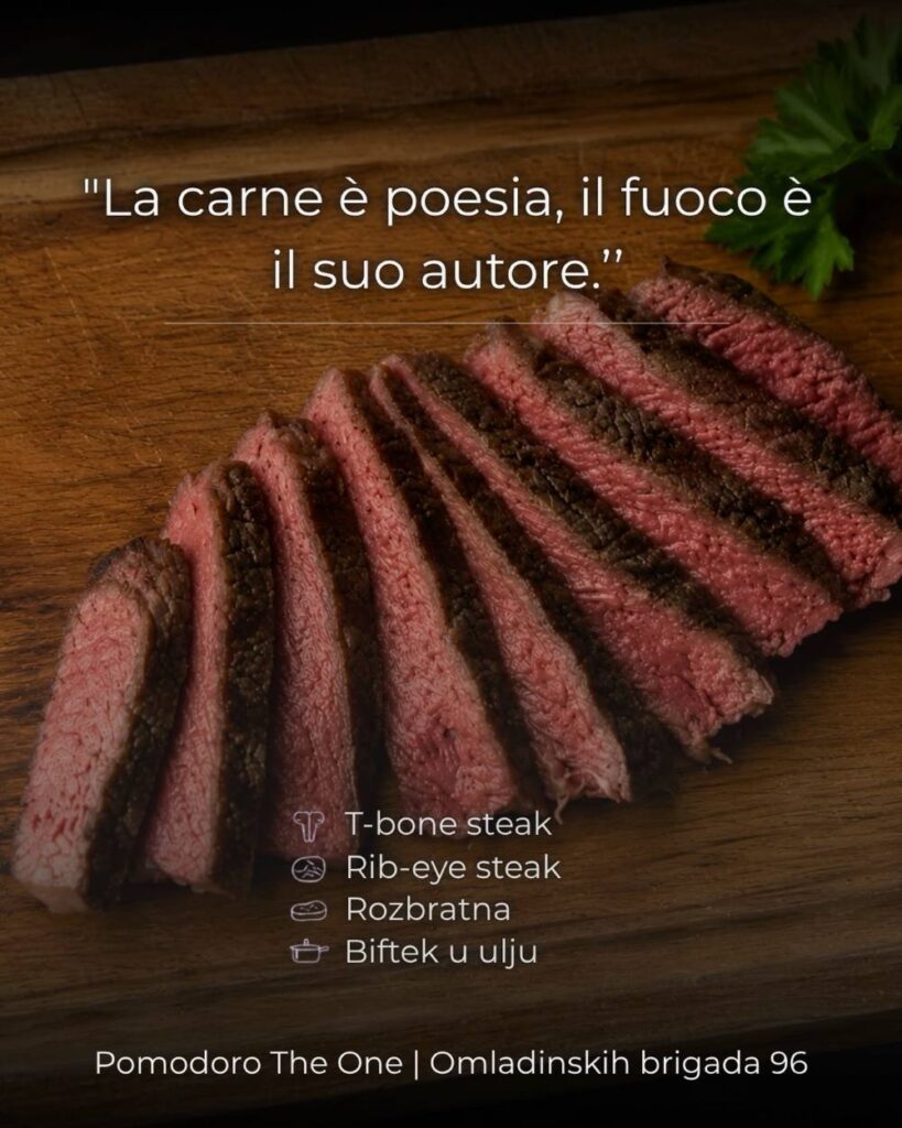 Nova steak ponuda u Pomodoro The One restoranu