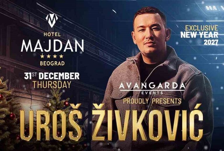 Uroš Živković Nova godina 2027 – Luksuzan vajb, top muzika i provod u hotelu Majdan!